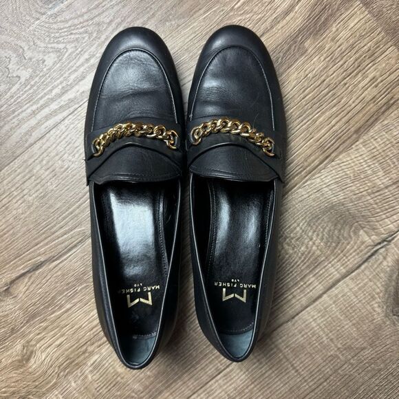 Marc Fisher | Black Leather Nickie Loafer - Picture 7 of 9